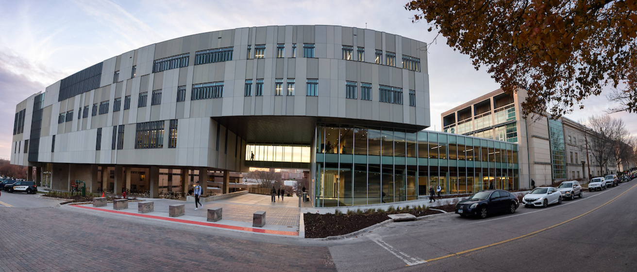 Exterior view of Seamans Center